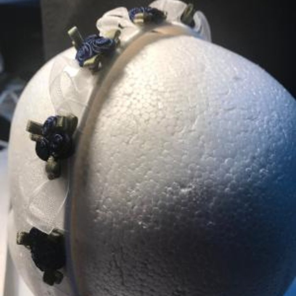 US Angels Flower Girl Headband color navy